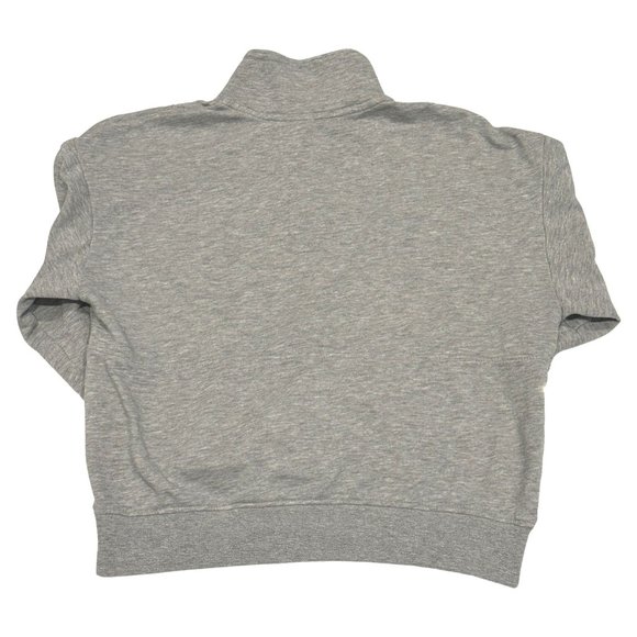💎4 for $25💎 Women's H&M Grey Mock Neck Zip Sweatshirt Size S - Picture 3 of 4